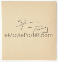 3f0328 SPENCER TRACY signed 4x5 cut album page 1940s it can be framed with the included repro!