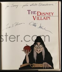 3f0063 DISNEY VILLAIN signed hardcover book 1993 by BOTH animators Ollie Johnston AND Frank Thomas!