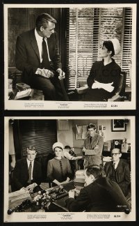 3g1149 CHARADE 2 8x10 stills 1963 images of Coburn, Cary Grant & Audrey Hepburn in great scenes!