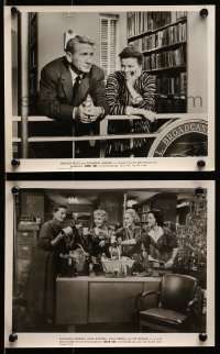 3g1159 DESK SET 2 8x10 stills 1957 Spencer Tracy & Katharine Hepburn make office wonderful!