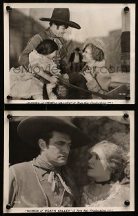 3g1188 RIDER OF DEATH VALLEY 2 7.75x10 stills 1932 images of western cowboy Tom Mix & Lois Wilson!