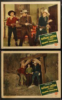3g0678 ARIZONA WHIRLWIND 2 LCs 1944 western Trail Blazers Ken Maynard, Hoot Gibson, Bob Steele!