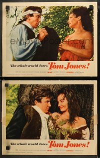 3g0773 TOM JONES 2 LCs 1963 sexy women, the whole world loves Albert Finney, & he loves & loves...