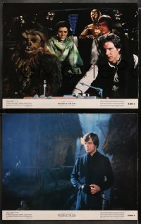 3g0438 RETURN OF THE JEDI 7 color 11x14 stills 1983 Darth Vader, Luke, Leia, Han, Chewbacca, w/slugs!