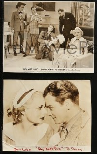 3g1108 BOY MEETS GIRL 3 from 7.5x9.5 to 8x10 stills 1938 Cagney candid + Wilson, O'Brien, Bellamy!