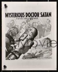 3g0988 MYSTERIOUS DOCTOR SATAN 8 8x10 stills R1950s masked hero vs. mad scientist, Republic serial!