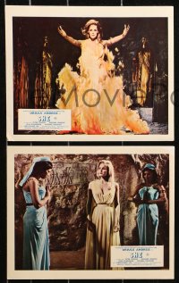 3g0813 SHE 7 color English FOH LCs 1965 Hammer, Cushing, w/ image of sexy Ursula Andress in flames!