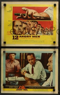 3g0042 12 ANGRY MEN 8 LCs 1957 Henry Fonda, Sidney Lumet classic, great images of key scenes!
