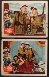 3g0483 ABBOTT & COSTELLO IN THE FOREIGN LEGION 5 LCs 1950 Bud & Lou w/harem girl Patricia Medina!