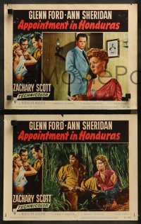 3g0064 APPOINTMENT IN HONDURAS 8 LCs 1953 Jacques Tourneur, sexy Ann Sheridan & Glenn Ford!