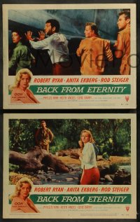 3g0067 BACK FROM ETERNITY 8 LCs 1956 Anita Ekberg, Robert Ryan, Rod Steiger!