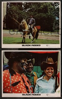 3g0084 BLACK RODEO 8 LCs 1972 Muhammad Ali, Woody Strode, black cowboys in Harlem!