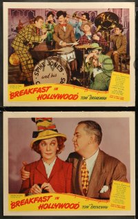 3g0411 BREAKFAST IN HOLLYWOOD 7 LCs 1946 all-star cast + Spike Jones & King Cole Trio billed!