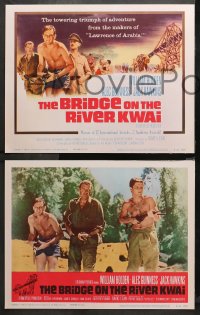 3g0091 BRIDGE ON THE RIVER KWAI 8 LCs R1963 William Holden, Guinness, Hawkins, Sears, David Lean!