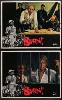 3g0094 BURN 8 LCs 1970 Marlon Brando profiteers from war, directed by Gillo Pontecorvo!