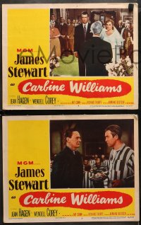 3g0489 CARBINE WILLIAMS 5 LCs 1952 James Stewart builds gun in prison, Jean Hagen, Wendell Corey