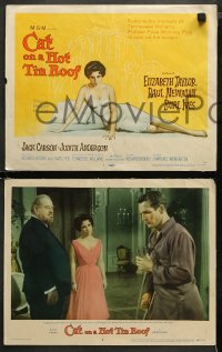 3g0095 CAT ON A HOT TIN ROOF 8 LCs 1958 Elizabeth Taylor as Maggie the Cat, Paul Newman, Ives!