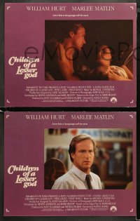 3g0100 CHILDREN OF A LESSER GOD 8 LCs 1986 William Hurt, Piper Laurie, Marlee Matlin