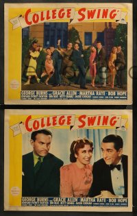 3g0536 COLLEGE SWING 4 LCs 1938 wacky images with Ben Blue, dancers & others, ultra-rare!