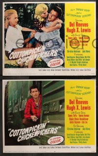 3g0106 COTTONPICKIN' CHICKENPICKERS 8 LCs 1967 wacky moonshiners Del Reeves & Hugh X. Lewis!