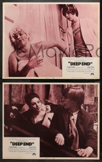 3g0119 DEEP END 8 int'l LCs 1971 Jerzy Skolimowski coming-of-age sex movie, one with Diana Dors!