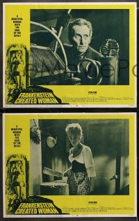 3g0144 FRANKENSTEIN CREATED WOMAN 8 LCs 1967 Peter Cushing, Susan Denberg had the soul of the Devil!