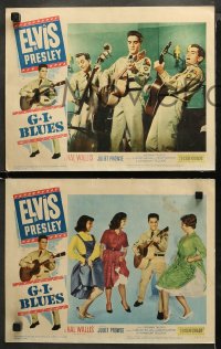3g0152 G.I. BLUES 8 LCs 1960 swing out and sound off with Elvis Presley & sexy Juliet Prowse!