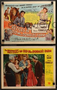 3g0199 KETTLES ON OLD MacDONALD'S FARM 8 LCs 1957 Marjorie Main & Parker Fennelly in the Ozarks!