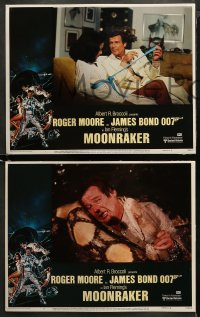 3g0231 MOONRAKER 8 LCs 1979 Roger Moore as James Bond 007, Kiel, Lois Chiles, Goozee border art!