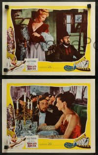 3g0233 MOULIN ROUGE 8 LCs 1953 cool images of Jose Ferrer as Toulouse-Lautrec, Zsa Zsa Gabor!