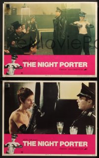 3g0245 NIGHT PORTER 8 LCs 1975 Cavani's Il Portiere di notte, Dirk Bogarde, Charlotte Rampling!