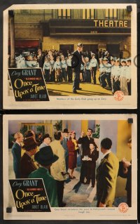 3g0567 ONCE UPON A TIME 4 LCs 1944 Cary Grant, Janet Blair & Ted Donaldson playing harmonicas!