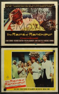 3g0285 RAINS OF RANCHIPUR 8 LCs 1955 Lana Turner, Richard Burton, Fred MacMurray, Michael Rennie!