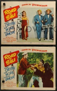 3g0293 ROAD TO BALI 8 LCs 1952 Bing Crosby, Bob Hope, Dorothy Lamour and sexy harem girls!