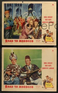 3g0472 ROAD TO MOROCCO 6 LCs 1942 Bob Hope, Bing Crosby, sexy Dorothy Lamour, Harem-scarem riot!
