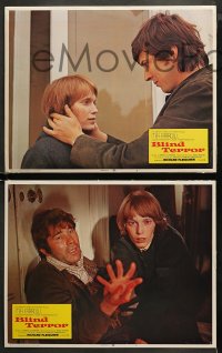 3g0303 SEE NO EVIL 8 LCs 1971 Richard Fleischer horror, Mia Farrow is not seeing dead people!