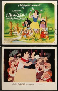 3g0320 SNOW WHITE & THE SEVEN DWARFS 8 LCs R1987 Walt Disney cartoon fantasy classic!