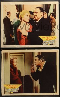3g0517 SOLID GOLD CADILLAC 5 LCs 1956 wacky Judy Holliday & Paul Douglas in car & on stairs!