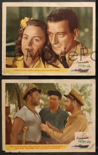 3g0520 THEY WERE EXPENDABLE 5 LCs 1945 John Wayne, pretty Donna Reed, Ward Bond, John Ford!