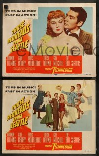 3g0360 THOSE REDHEADS FROM SEATTLE 8 3D LCs 1953 Rhonda Fleming, Gene Barry in musical numbers!