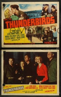 3g0362 THUNDERBIRDS 8 LCs 1952 John Derek & John Barrymore had nothing to lose but their lives!