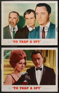 3g0585 TO TRAP A SPY 4 LCs 1966 Luciana Paluzzi, David McCallum & Robert Vaughn, The Man from UNCLE!