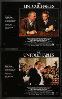 3g0375 UNTOUCHABLES 8 LCs 1987 Kevin Costner, Robert De Niro, Sean Connery, Brian De Palma