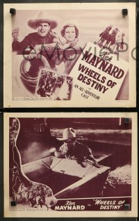 3g0041 WHEELS OF DESTINY 9 LCs R1948 great western images of tough cowboy Ken Maynard and Dix!