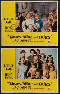 3g0405 YOURS, MINE & OURS 8 LCs 1968 Lucille Ball & Henry Fonda have 18 kids, romantic comedy!