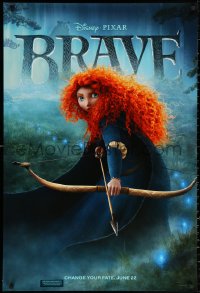 3h0292 BRAVE advance DS 1sh 2012 Disney/Pixar fantasy cartoon set in Scotland, cool close image!