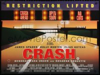 3h0776 CRASH DS British quad 1996 David Cronenberg, James Spader, bizarre sex movie!