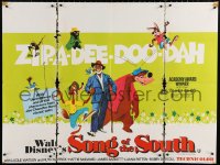 3h0793 SONG OF THE SOUTH British quad R1973 Walt Disney, Uncle Remus, Br'er Rabbit & Br'er Bear!