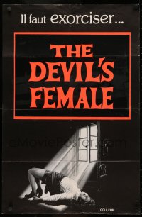 3h0643 BEYOND THE DARKNESS Canadian 1975 something evil is in this woman, different horror image!