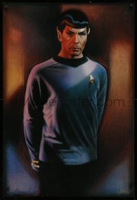 3h0121 STAR TREK CREW 27x40 commercial poster 1991 Drew Struzan art of Lenard Nimoy as Spock!